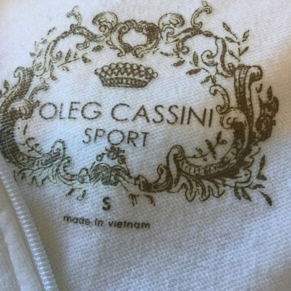 Oleg Cassini Women’s Hooded Jacket Size Small Zip Up Hoodie Embroidered - Picture 6 of 8